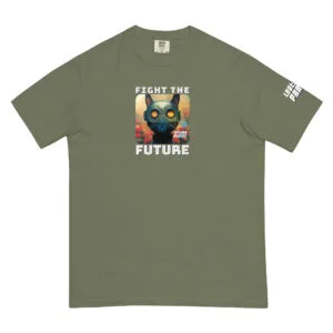 Unisex garment-dyed heavyweight t-shirt (Fight the Future)